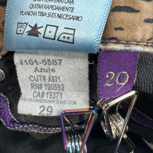 Rich & Skinny Side Ankle Zip Distressed Jeans Size 29 Women’s - Picture 6 of 6